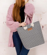 Grote stoffen strandtas