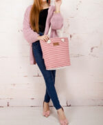 Grote stoffen strandtas