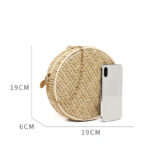 Rieten crossbody tas