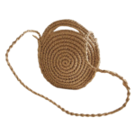 Rieten strandtas pimpen - Klassiek, 16x5x22cm