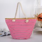 Strandtas xl met rits - Rood