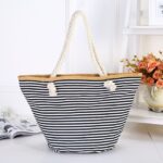 Strandtas xl met rits - Zwart